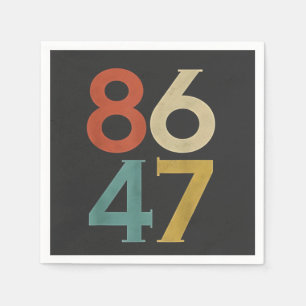 86 47 Dump Trump Cool Retro Anti-Trump Servet