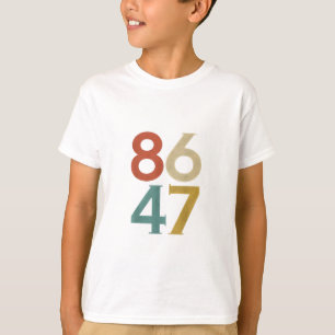 86 47 Dump Trump Cool Retro Anti-Trump T-shirt