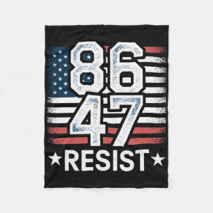 86 47 Weersta Anti Trump Verwijder 47 Vintage 8647 Fleece Deken