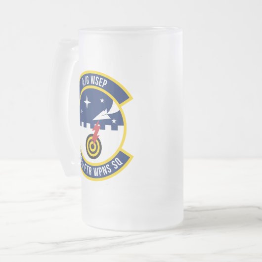 86 FWS Double Patch Frosted Glass Mug (Devant gauche)