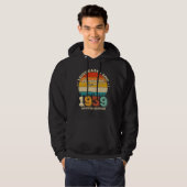 86 jaar oud 1939 Retro Geweldige 90ste verjaardags Hoodie (Voorkant volledig)