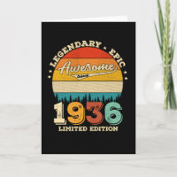 86 jaar oud Geweldige sinds 1936 86th Birthday Gif