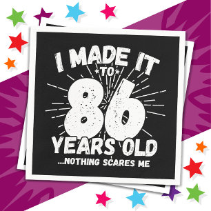 86 Jaar Oud Sarcastisch Meme Grappige 86e Verjaard Servet