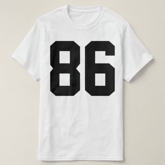 86 Vrijheid van meningsuiting T-shirt (Design voorkant)