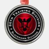 86e divisie Kerstmis Metalen Ornament (Voorkant)