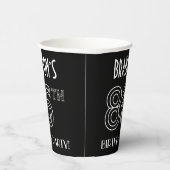 86e verjaardag: Art Deco Style + aangepaste naam Papieren Bekers (Rechts)