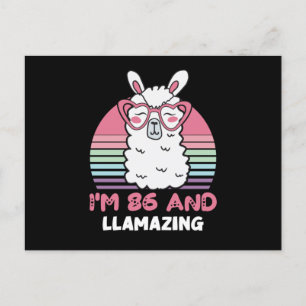 86e verjaardag Llamazing Llama 86 Jaar Verjaardag Briefkaart