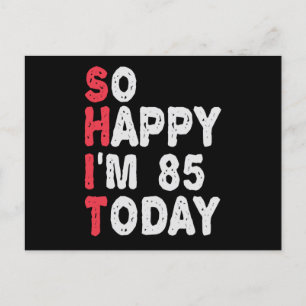 86ste verjaardag Zo blij dat ik vandaag 86 ben Gra Briefkaart