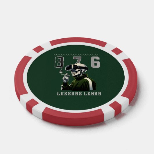 876 LESSONS LEARN Poker Chip (Enkel)