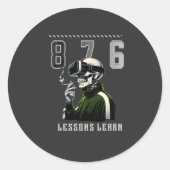 876 LESSONS LEARN Sticker (Devant)