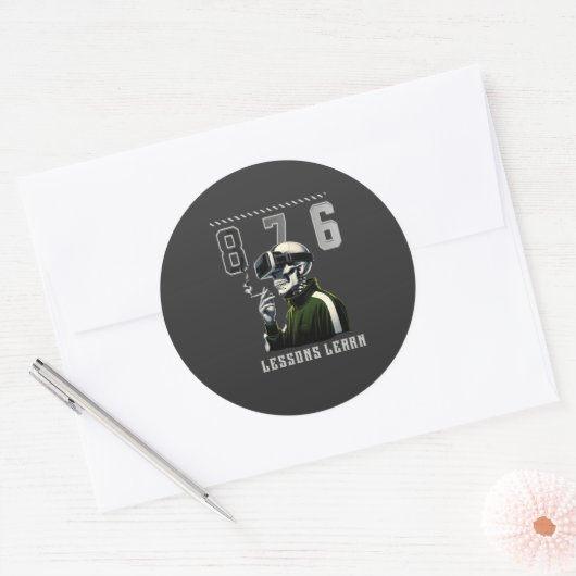 876 LESSONS LEARN Sticker (Enveloppe)