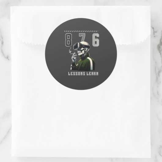 876 LESSONS LEARN Sticker (Sac)