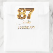 87 ans autocollant légendaire (Sac)