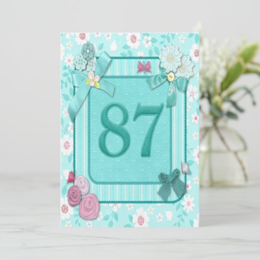 87e anniversaire invitation (Debout devant)