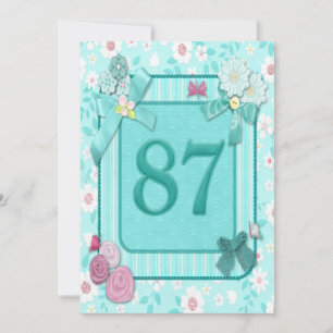 87e anniversaire invitation