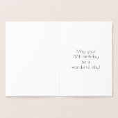 87e verjaardag ~ Art Deco Style "87" en aangepaste Folie Kaarten (Binnen)