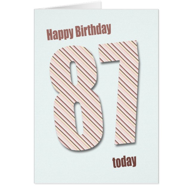 87e verjaardagskaart (Voorkant)