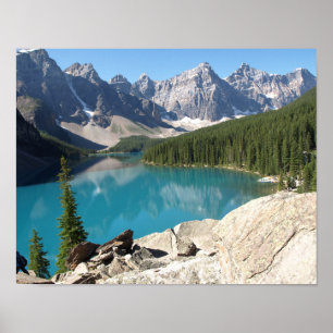 880659 NATUUR LANDSCAPES MOUNTAINS LAKES EVERGREEN POSTER