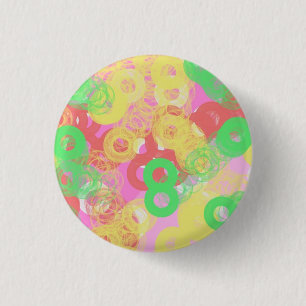 888888 abstracte kunstknop ronde button 3,2 cm