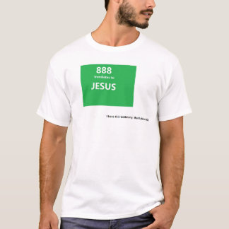 888 vertaalt naar JESUS T-shirt