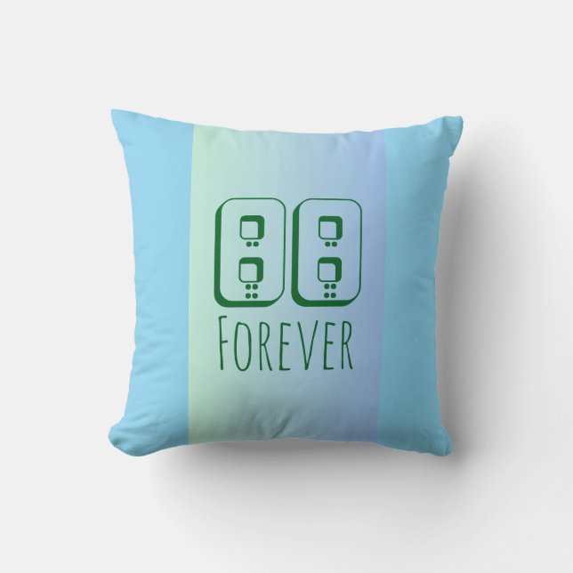 88 Forever Throw Pillow Kussen (Voorkant)