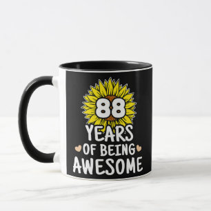 88 jaar Geweldige 88e verjaardag 88 jaar Mok