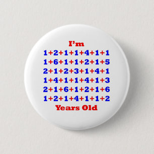 88 jaar oud! ronde button 5,7 cm