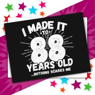 88 Jaar Oud Sarcastisch Meme Grappige 88ste Verjaa Briefkaart