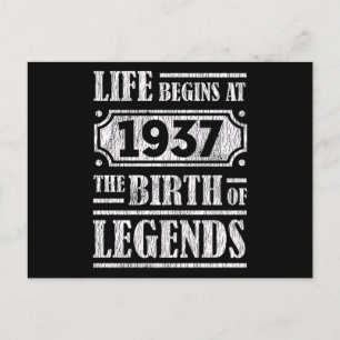 88 Jaar Oude 1937 Geboorte Van Legende 88ste Verja Briefkaart