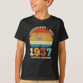 88 jaar oude Bday 1937 Geweldige 88ste verjaardags T-shirt (Voorkant)