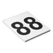 88 - nummer 88 notitieblok (Schuin)