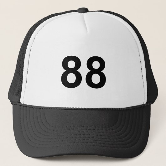 88 - nummer 88 trucker pet (Voorkant)