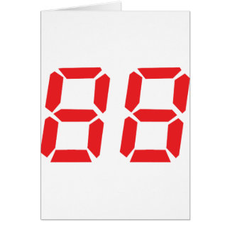 88 quatre-vingt-huit réveil rouge numéro numérique