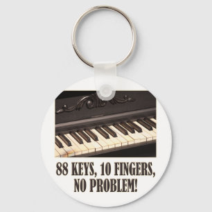 88 sleutels, 10 vingers, geen probleem! sleutelhanger