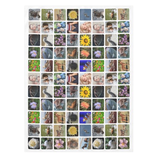 88 verschillende afbeeldingen uploaden tafelkleed (Voorkant)