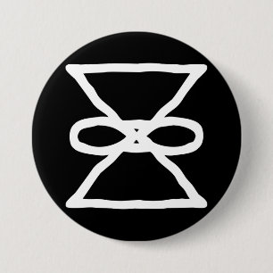 "88e oneindig" Pr min - TOMH+Karib WLD Ronde Button 7,6 Cm