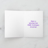 88e verjaardag: Leuke cake en kaarsen + eigen naam Kaart (Binnen)