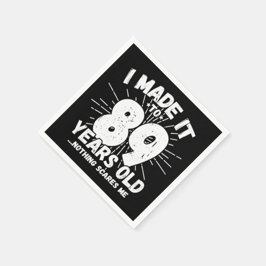 89 Jaar Oud Sarcastisch Meme Grappige 89e Verjaard Servet (Hoek)