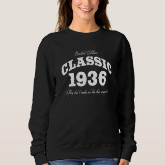 89 jaar oude auto 1936 89ste verjaardag trui