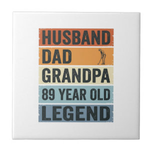 89-jarige echtgenoot vader opa legende shirt_1 tegeltje
