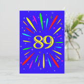 89e anniversaire Fête Invitation Explosion (Debout devant)