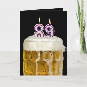 89e verjaardag zwarte bier kaart