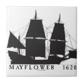 8 1620 Mayflower Tegeltje (Voorkant)