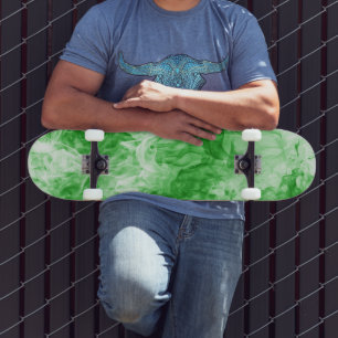 8 1/2" Groene Abstracte Smoke Skateboard