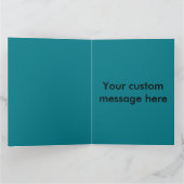 8 1/2" X 11" carte de voeux personnalisable, (Intérieur)