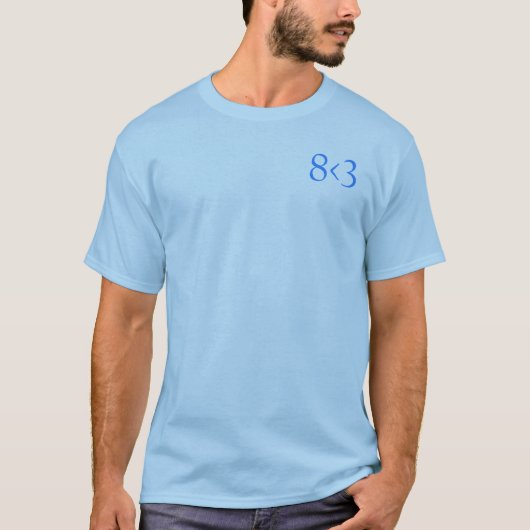 8 < 3 Subtle Shirt 1 - Blue (Voorkant)