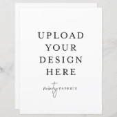 8,5-inch x 11-inch flatpanel - Portret (Voorkant / Achterkant)