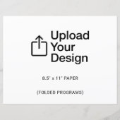 8,5-inch x 11-inch flatsheet - Gevouwen programma' (Voorkant)