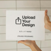 8,5-inch x 11-inch flatsheet - Gevouwen programma'