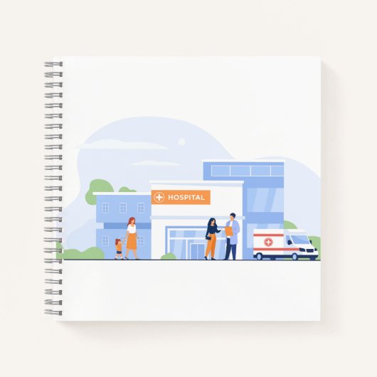 8,5-inch x 8,5-inch spiral Notitieboek (Voorkant)